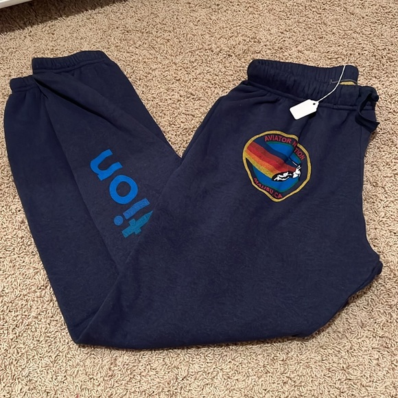 Aviator Nation Other - NWT🌈 SIZE XL AVIATOR NATION SAN FRANCISCO SWEATPANTS - NAVY